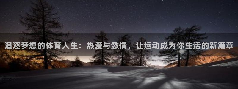 德国3377体育官方正版app集团：追逐梦想的体育人生：热爱